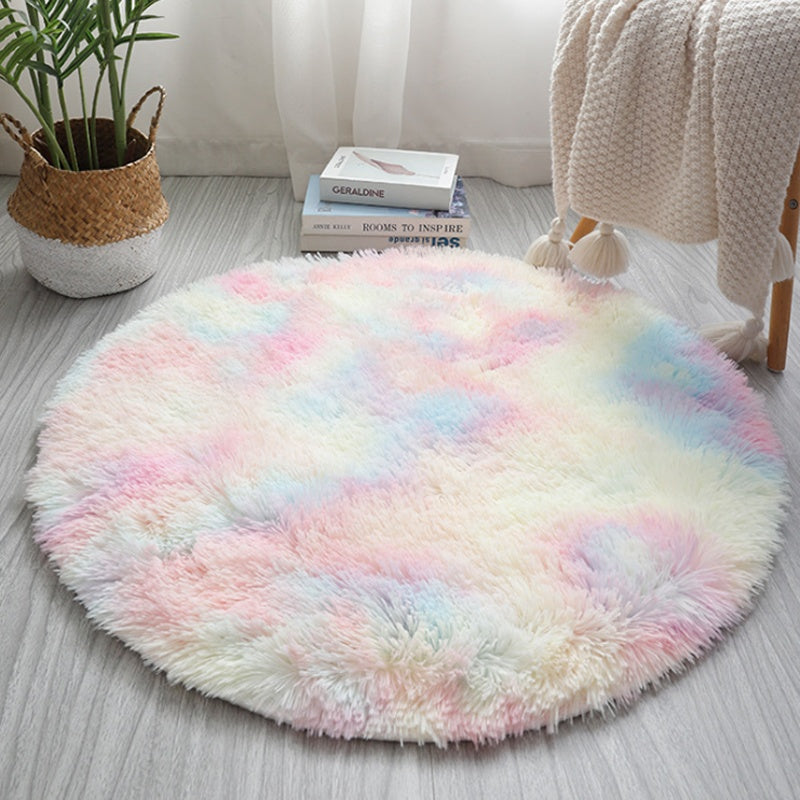 Nordic Tie-Dye Bedside Mat for Vibrant Bedroom Decor