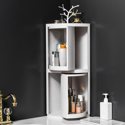 Rotatable Bathroom Makeup Organizer for Easy Access