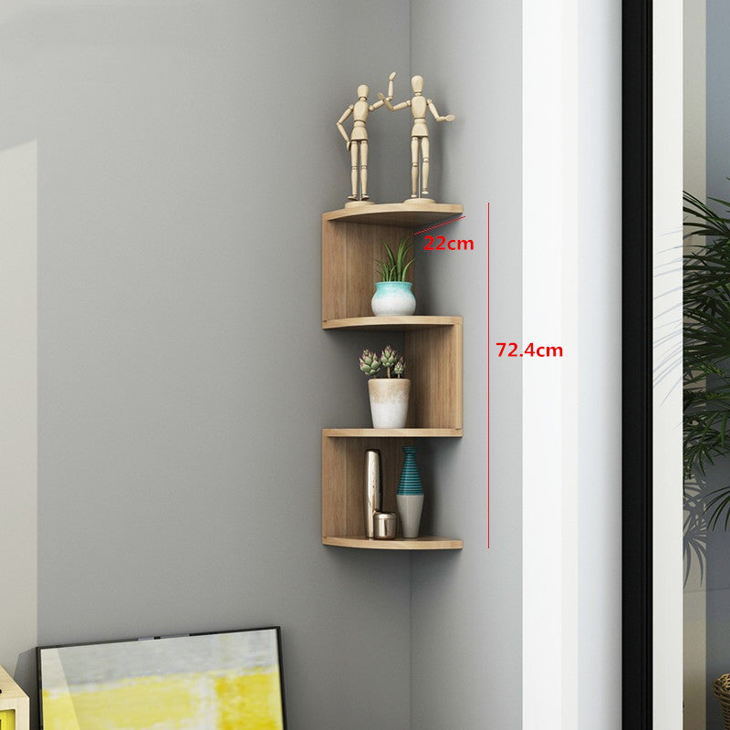 Corner Bookshelf Storage Rack - Stylish & Space-Saving