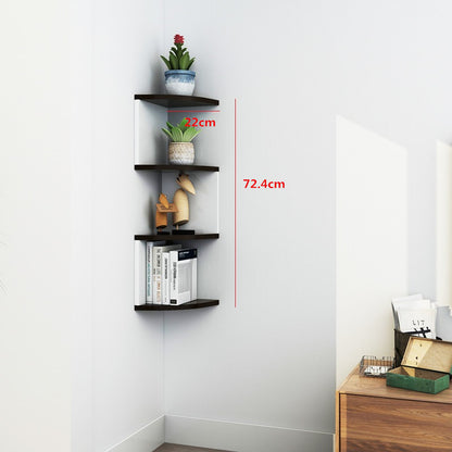 Corner Bookshelf Storage Rack