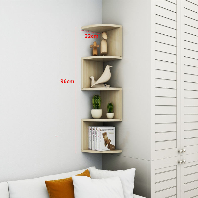 Corner Bookshelf Storage Rack - Stylish & Space-Saving