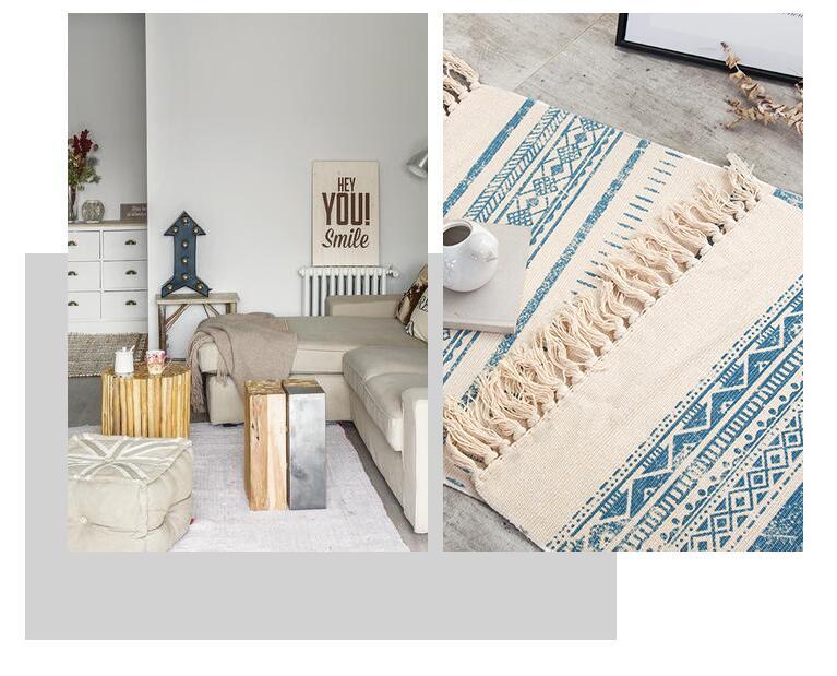 Nordic Style Bedside Mats for Cozy Bedroom Decor